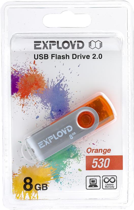 

Usb flash Exployd 530 8GB оранжевый, 530 8GB