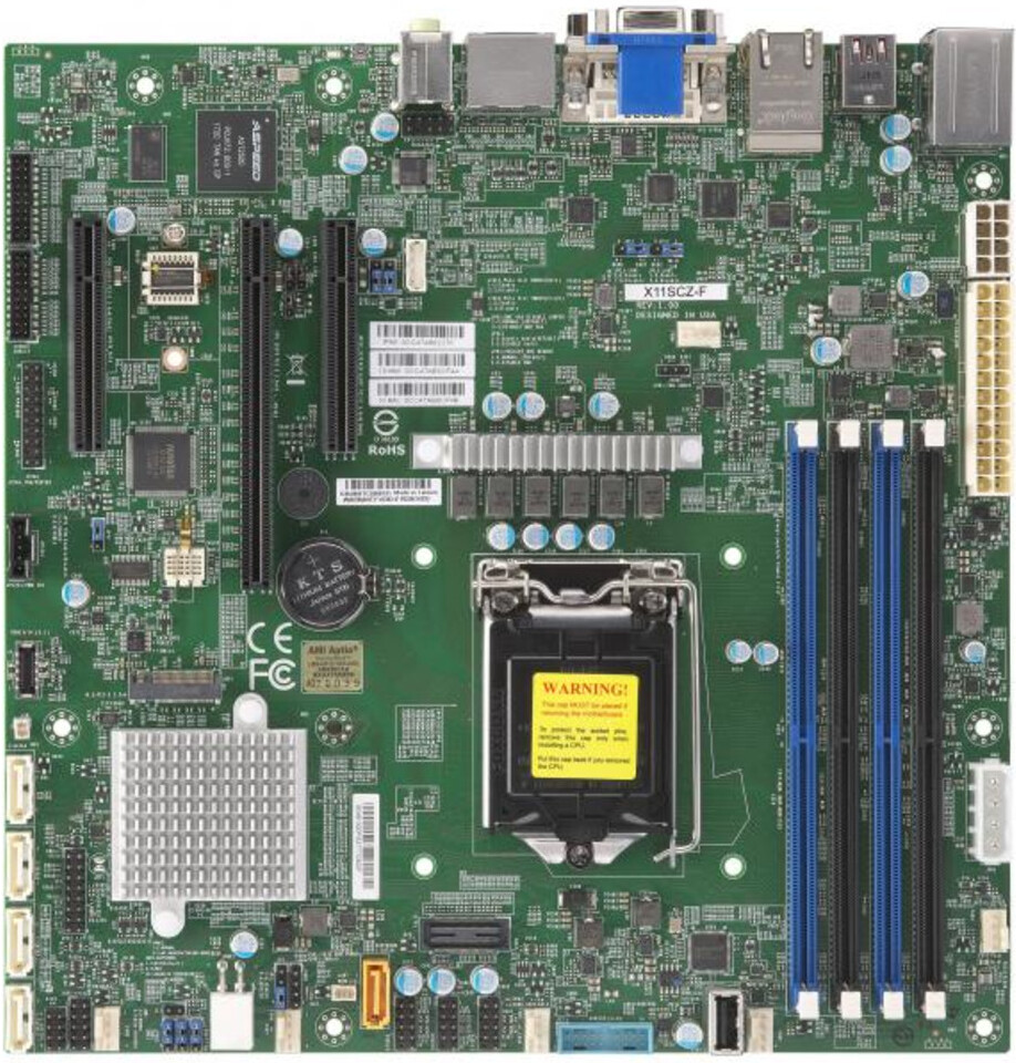 

Материнская плата Supermicro MBD-X11SCZ-F-B