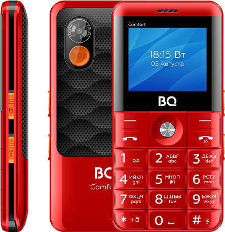 

Мобильный телефон BQ Comfort BQ-2006 Red/Black