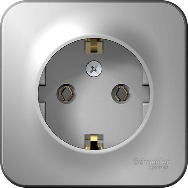 

Розетка Schneider Electric Blanca алюминий [BLNRA010113], Розетка Schneider Electric Blanca BLNRA010113 алюминий