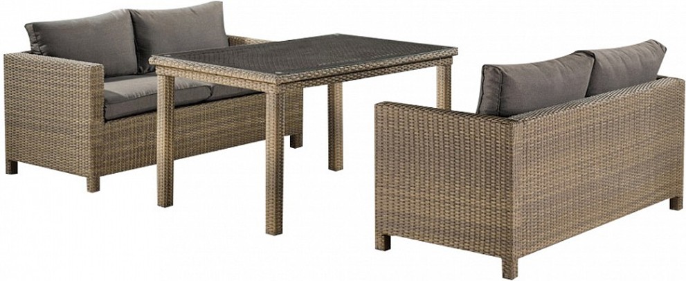 

Комплект садовой мебели Afina garden T256B/S59B-W65 Light brown
