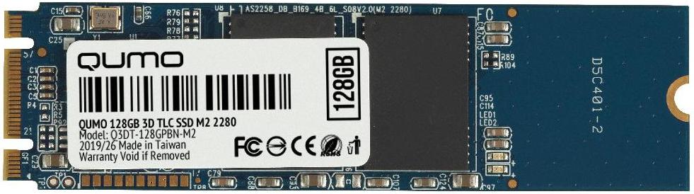 

SSD диск QUMO Novation TLC 3D 128GB [Q3DT-128GPBN-M2], Novation TLC 3D 128GB