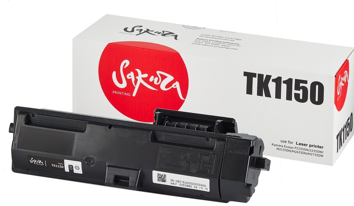 

Картридж для принтера (МФУ) Sakura Printing Совместимый с TK-1150 [SATK1150], Картридж Sakura Printing Совместимый с TK-1150 SATK1150
