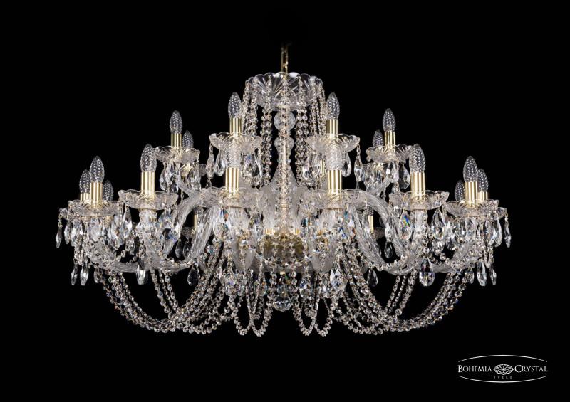 

Подвесная люстра Bohemia Ivele Crystal 1402/16+8/400/G