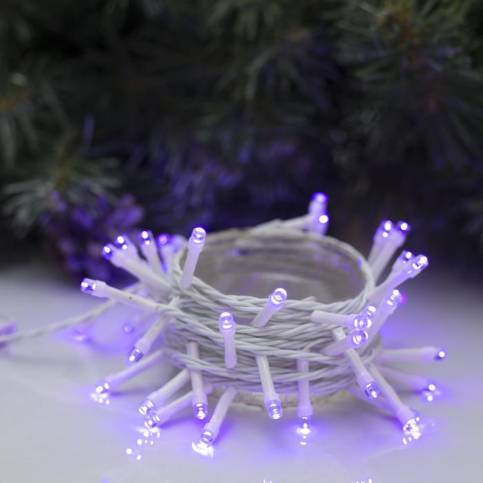 

Новогодняя гирлянда Luazon Нить 50 LED 5м фиолетовый [3556775], Нить 50 LED 5м