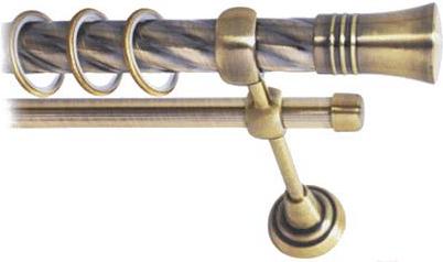 

Карниз Lm Decor Гиро 071 2р витой 25/16мм 3м антик, Гиро 071 2р витой 25/16мм 3.0м