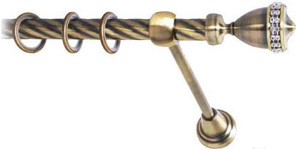 

Карниз Lm Decor Кубок 110 1р витой 2.8м антик, Кубок 110 1р витой 16мм 2.8м
