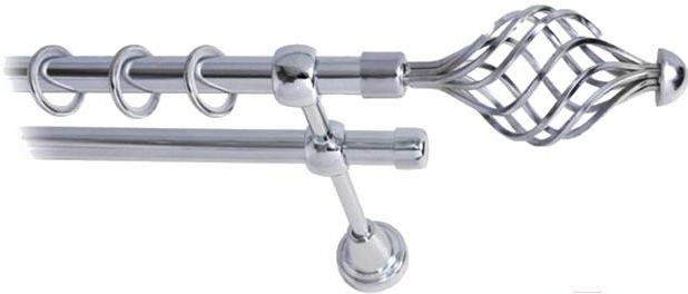 

Карниз Lm Decor Вираж 098 2р гладкий 3.2м хром, Вираж 098 2р гладкий 16мм 3.2м