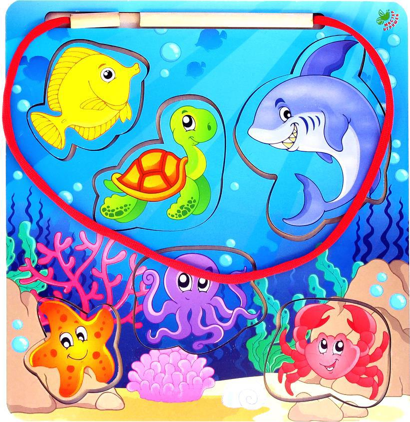

Развивающая игрушка Мастер игрушек Рамка-вкладка Рыбалка 3 [IG0019], Рамка-вкладка Рыбалка 3