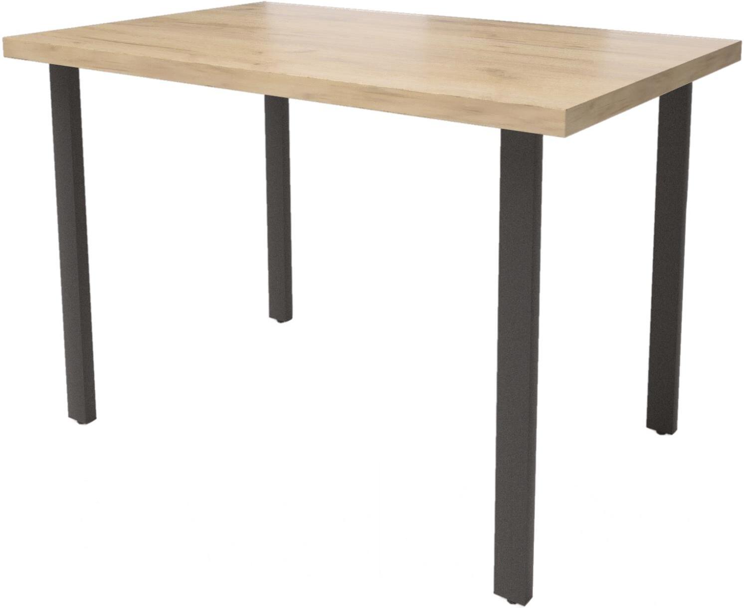 

Стол обеденный Millwood Лофт Прага Л 130x80x75 дуб золотой Craft/металл черный