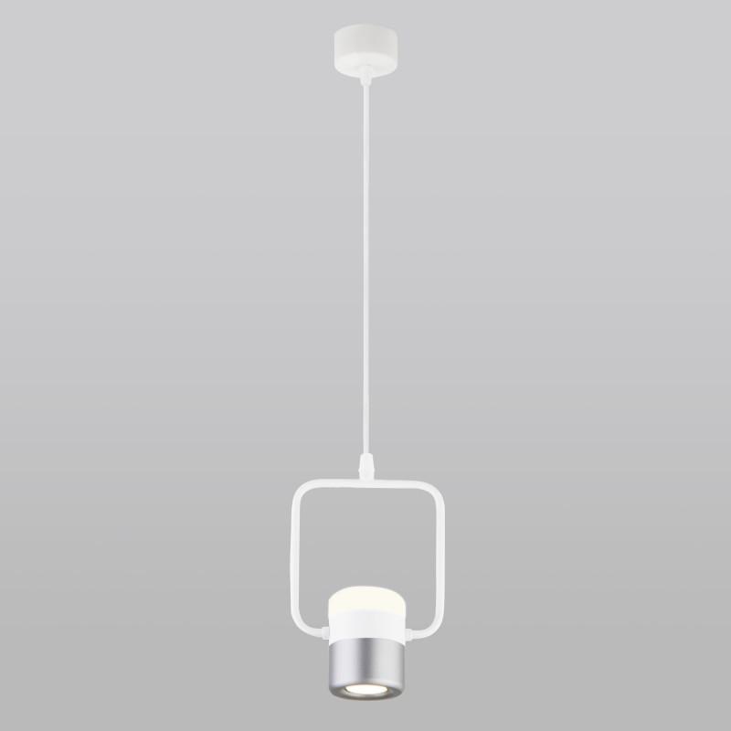 

Подвесной светильник Eurosvet 50165/1 LED 9W белый/серебро