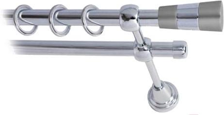

Карниз Lm Decor Волео 074 2р гладкий 1.6м хром, Волео 074 2р гладкий 16мм 1.6м