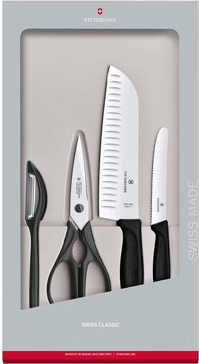 

Кухонный нож Victorinox Набор ножей Swiss Classic Kitchen 4 шт (коробка) черный [6.7133.4G], Кухонный нож Victorinox Набор ножей Swiss Classic Kitchen 4 шт (коробка) 6.7133.4G черный