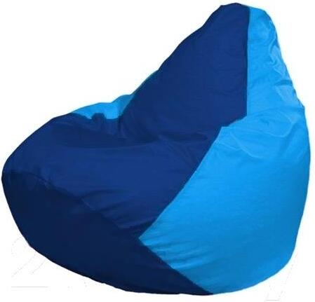 

Кресло-мешок Flagman кресло Груша Г0.1-129 синий/голубой, Бескаркасное кресло Flagman Груша Мини Г0.1-129 синий/голубой
