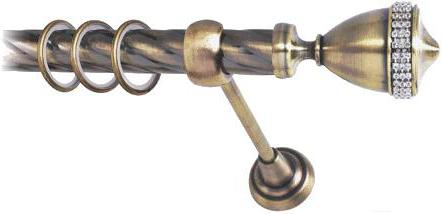 

Карниз Lm Decor Кубок 110 1р витой 25мм 2.8м антик, Кубок 110 1р витой 25мм 2.8м