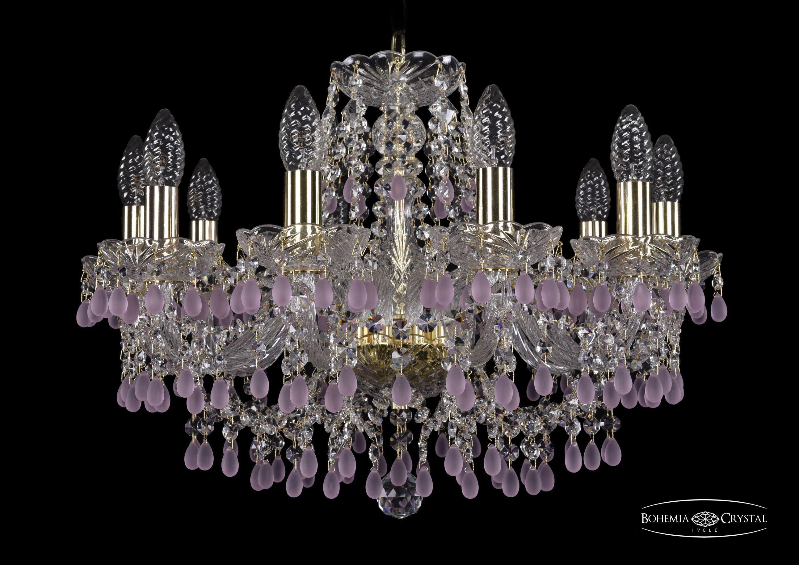 

Подвесная люстра Bohemia Ivele Crystal 1410/10/195/G/V7010