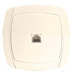 

Розетка EKF Париж-1 Phone бежевый, Париж-1 Phone