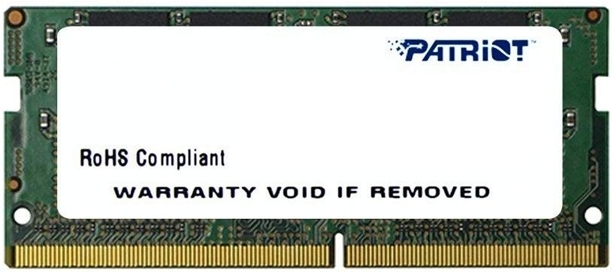 

Оперативная память Patriot SO-DDR-4 8GB PC-21300 [PSD48G266681S], ОЗУ DDR4-2666 8GB PC-21300 Patriot PSD48G266681S