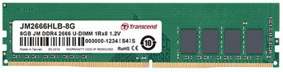 

Оперативная память Transcend 32GB JM DDR4 2666Mhz U-DIMM [JM2666HLE-32G], Оперативная память Transcend 32GB JM DDR4 2666Mhz U-DIMM JM2666HLE-32G