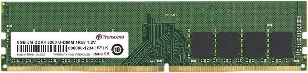 

Оперативная память Transcend 8GB JM DDR4 3200 U-DIMM [JM3200HLG-8G], 8GB JM DDR4 3200 U-DIMM