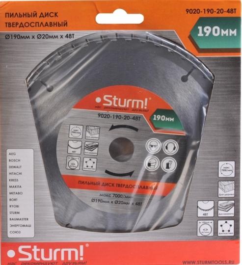 

Диск пильный Sturm 9020-190-20-48T