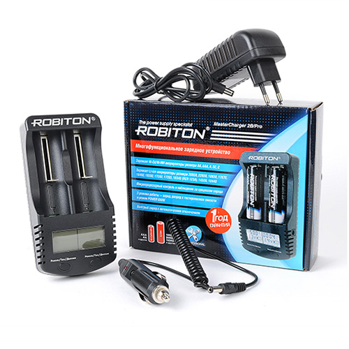 

Зарядное устройство Robiton MasterCharger 2B-Pro с дисплеем [БЛ13629], MasterCharger 2B-Pro с дисплеем