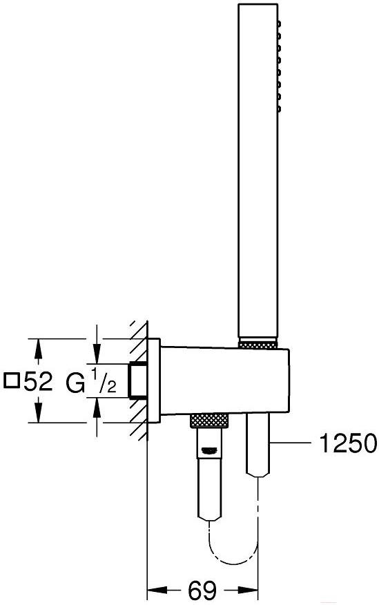 

Душевая панель Grohe Euphoria Cube Stick 26405000, Euphoria Cube Stick