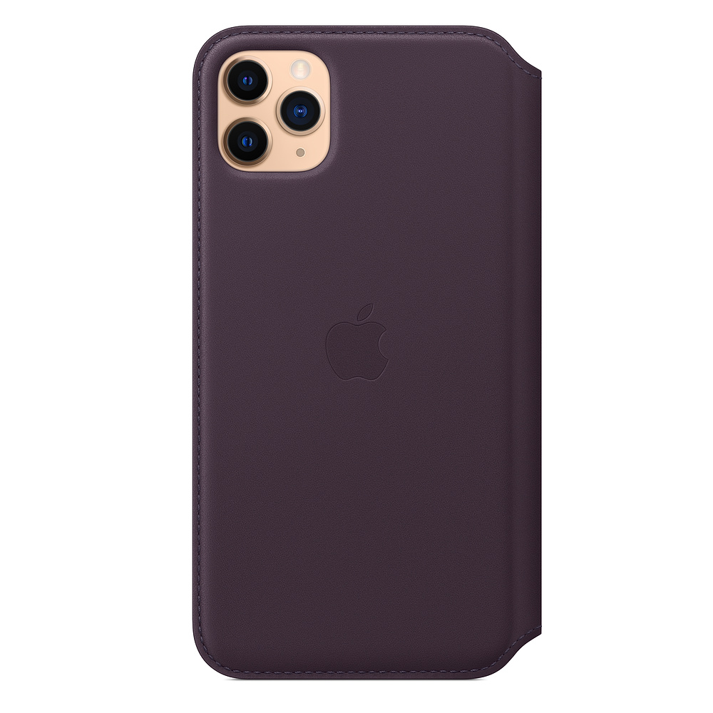 

Чехол для телефона Apple iPhone 11 Pro Max Leather Folio Aubergine [MX092ZM/A], iPhone 11 Pro Max Leather Folio