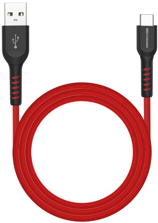 

Кабель Type-C - USB для зарядки 1,5 м 2.4А Atomic Energeek-Blast черно-красный