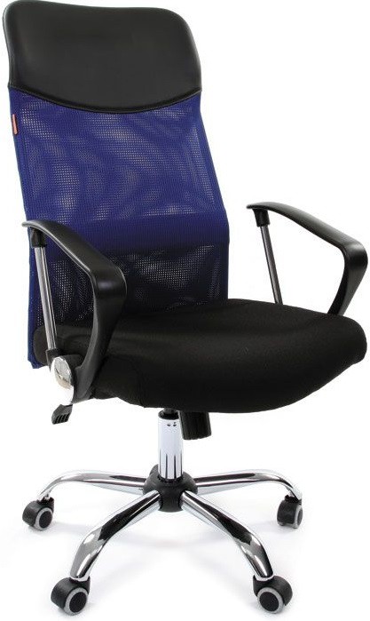

Кресло руководителя Chairman 610 15-21 Black/Blue, Офисное кресло CHAIRMAN 610 15-21 7014624 синий