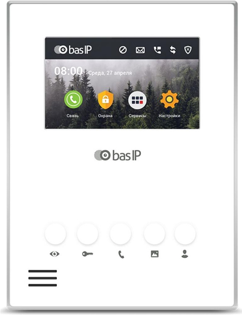 

Видеодомофон Bas-Ip AU-04LA White