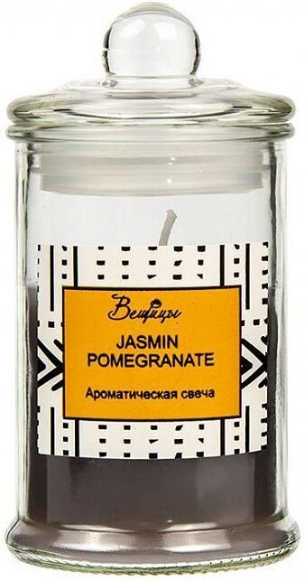 

Декоративная свеча Вещицы Jasmine Pomegranate D6х11