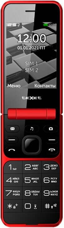 

Мобильный телефон TeXet TM-405 Red, Мобильный телефон Texet TM-405 Red