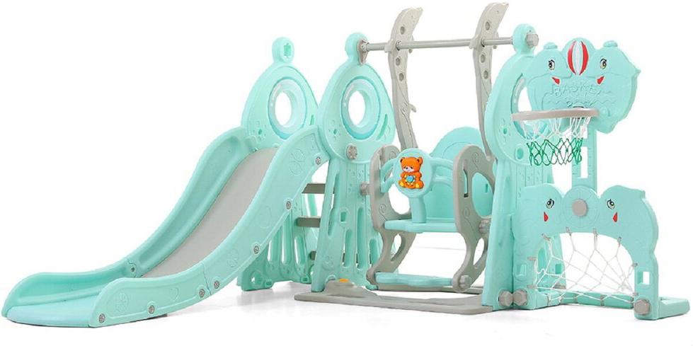 

Игровой центр детский Perfetto Sport Горка + качели + ворота Маяк PS-051-М ментол [СГ000005148], Горка + качели + ворота Маяк PS-051-М