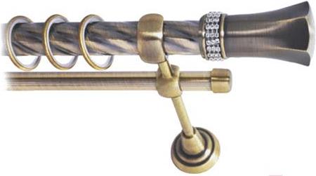 

Карниз Lm Decor Севилла 120 2р витой 25/16мм 3м антик, Севилла 120 2р витой 25/16мм 3.0м