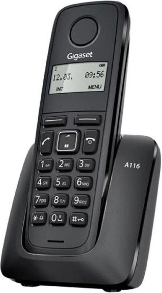 

Радиотелефон DECT Gigaset A116 [S30852-H2801-S301], Радиотелефон Gigaset A116 (черный)