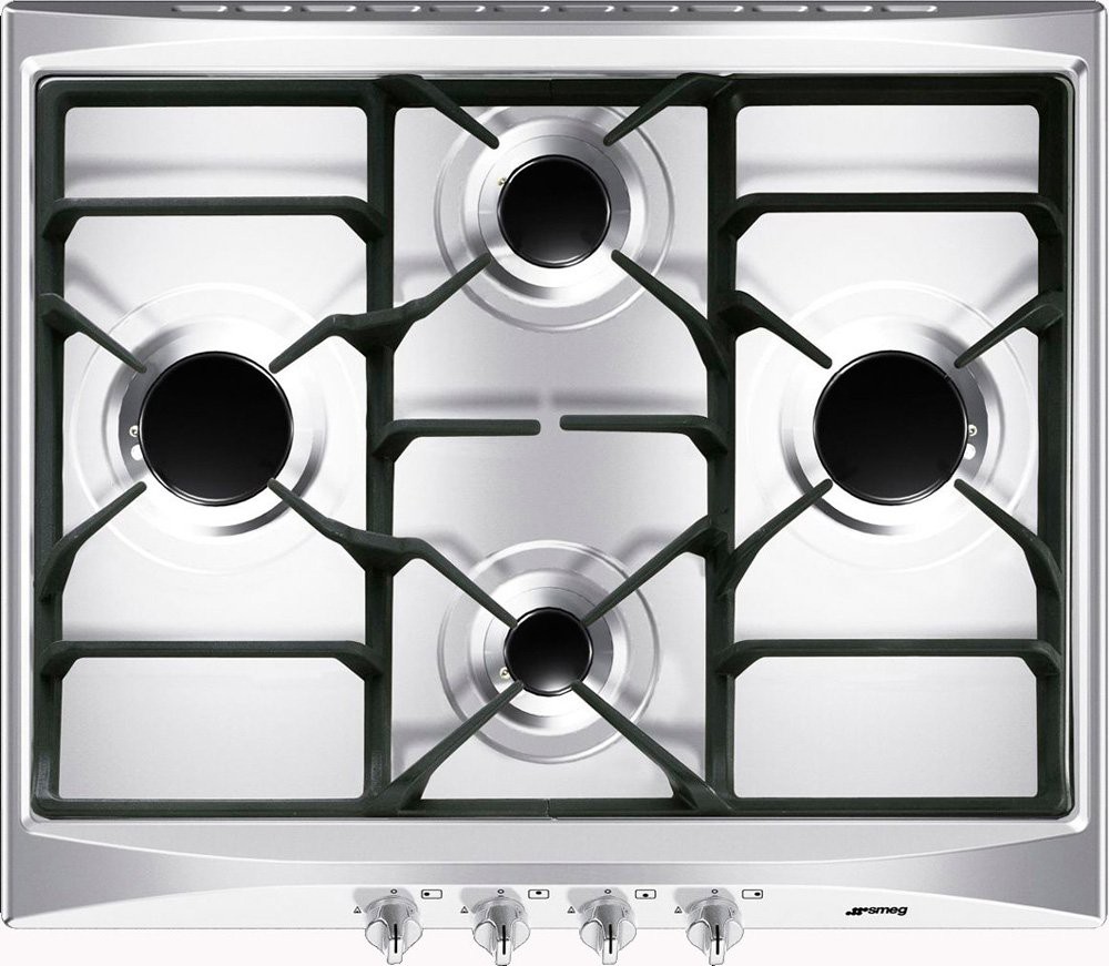 

Газовая варочная панель Smeg S60GHS, Варочная панель Smeg S60GHS Silver
