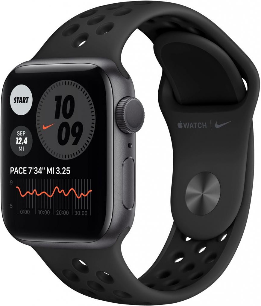 

Умные часы Apple Watch Series 6 Nike 40 мм (алюминий серый космос/антрацит)