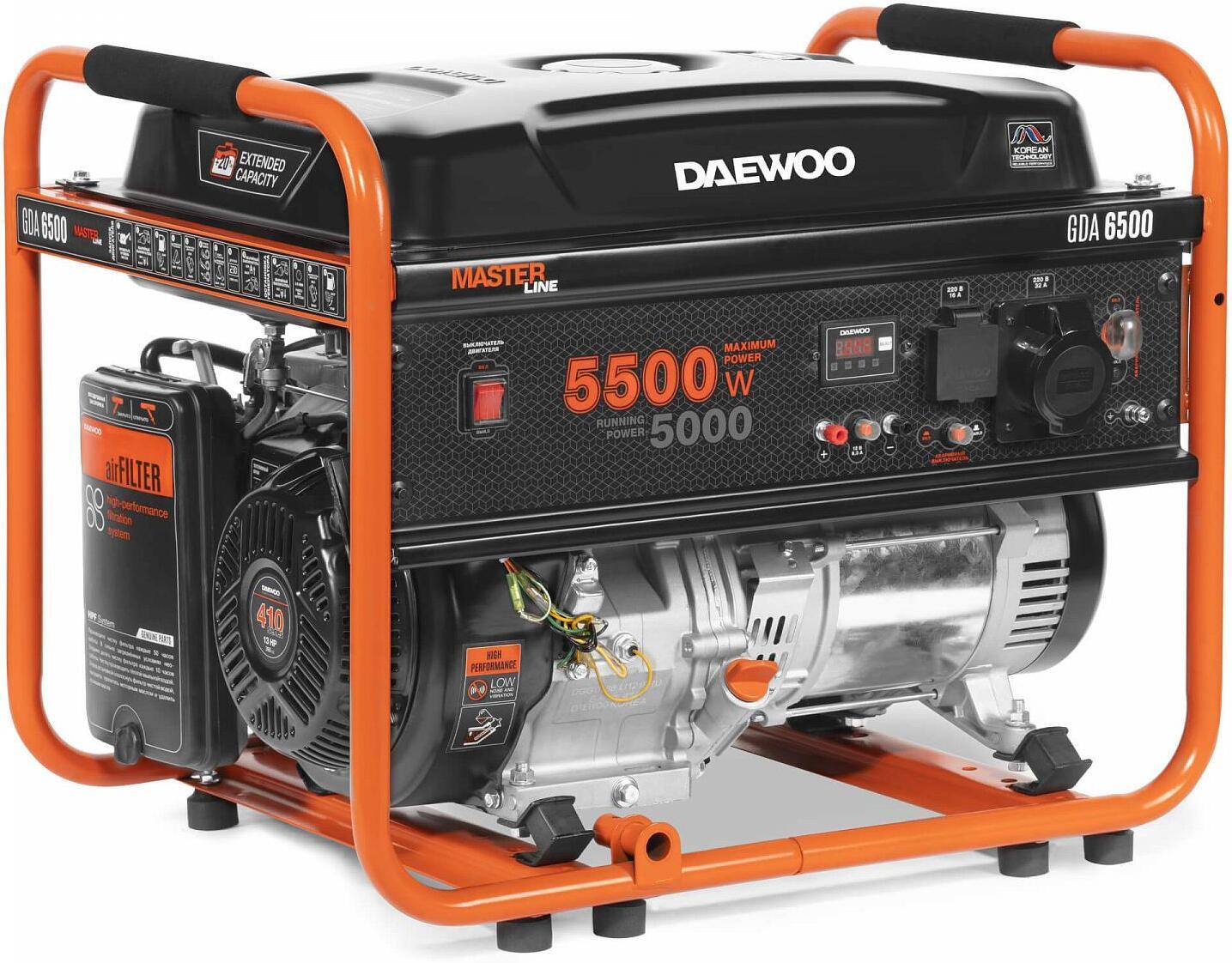 

Бензиновый генератор Daewoo Power GDA 6500