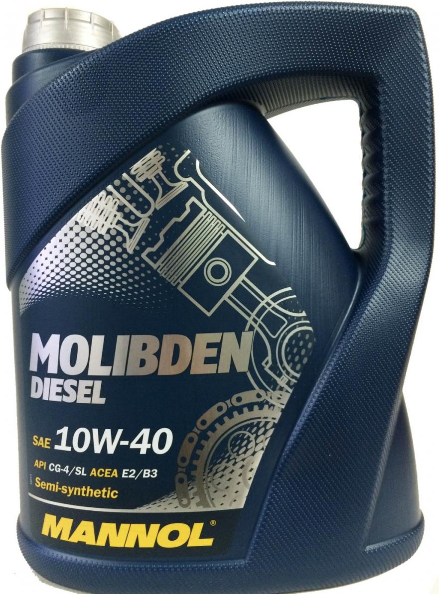 

Моторное масло Mannol Molibden Diesel 10W40 CG-4/CF-4/SJ 5л [MN7506-5], Molibden Diesel 10W40 CG-4/CF-4/SJ 5л