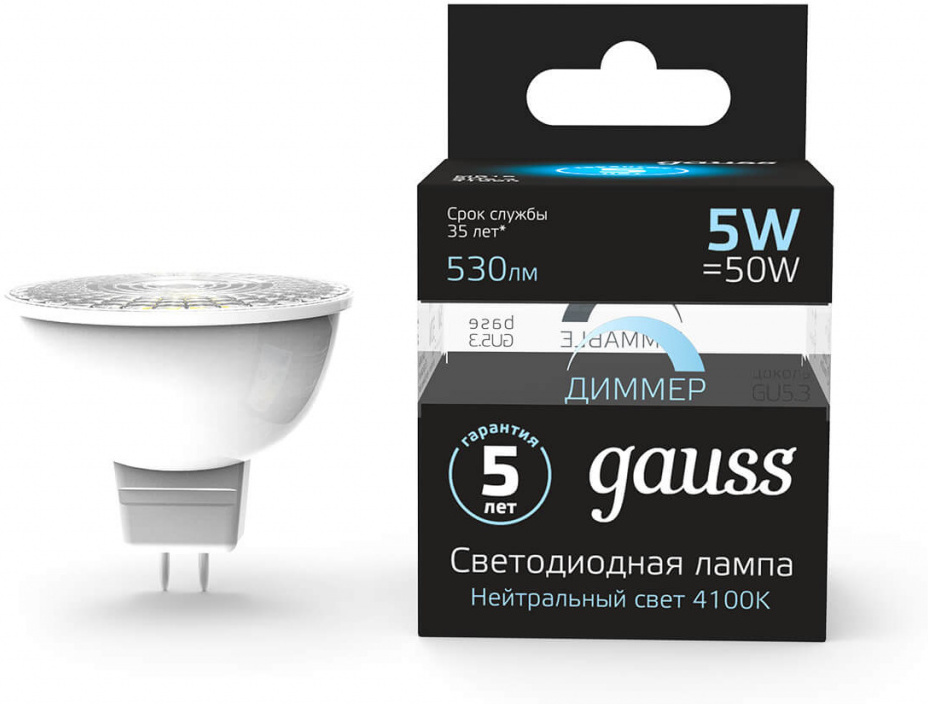 

Лампа Gauss LED [101505205-D], Светодиодная лампочка Gauss LED 101505205-D
