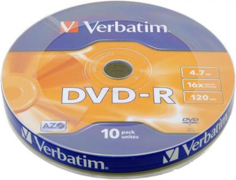 

Оптический диск Verbatim DVD-R 4.7Gb 16x DLP Matt Silver 10 шт [43729], DVD-R 4.7Gb 16x DLP Matt Silver 10 шт