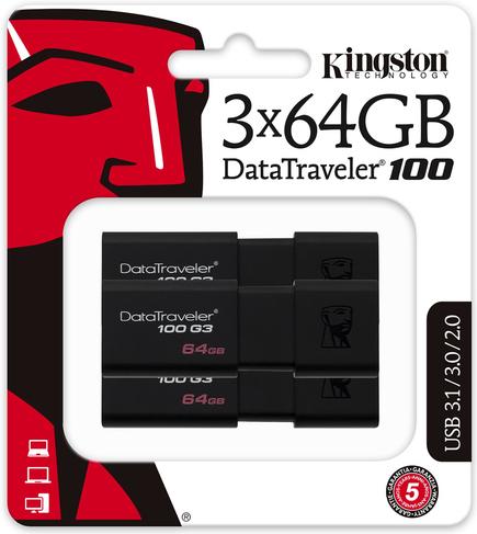 

Usb flash Kingston 64GB DataTraveler Traveler [DT100G3/64GB-3P], Usb flash Kingston 64GB DataTraveler Traveler DT100G3/64GB-3P