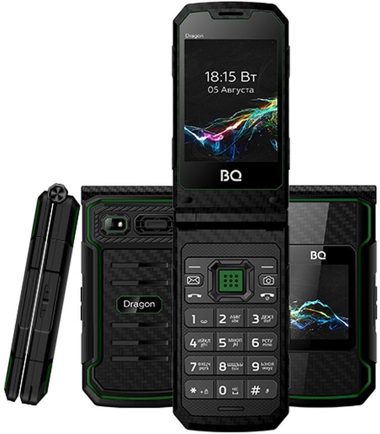 

Мобильный телефон BQ Dragon BQ-2822 черный/зеленый