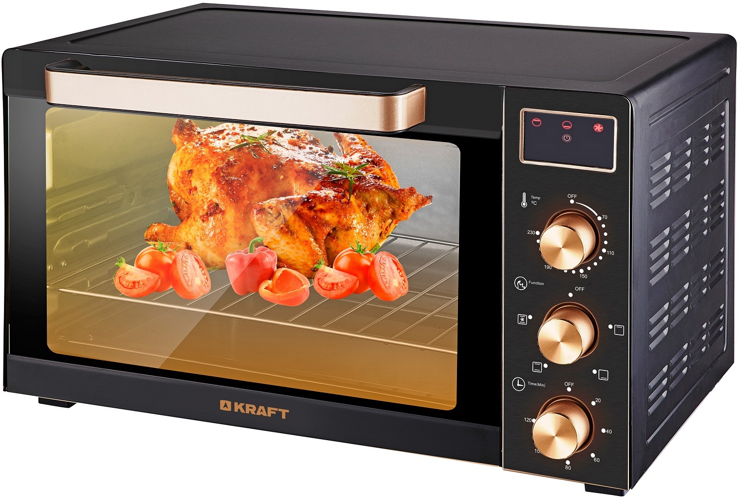 

Мини-печь Kraft KF-MO 3506 KGLB черный/золото