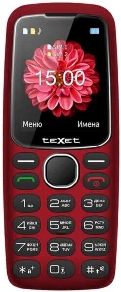 

Мобильный телефон TeXet TM-B307 красный, Мобильный телефон TeXet ТМ-B307 (красный)
