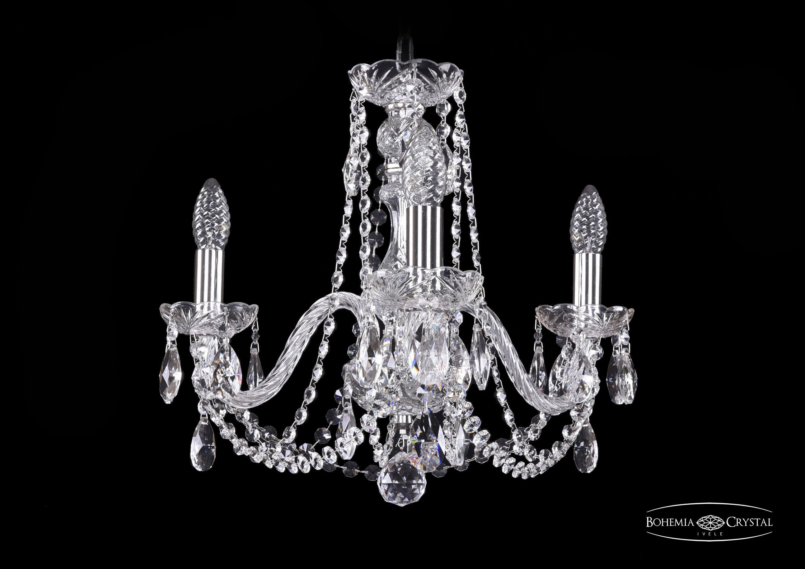 

Подвесная люстра Bohemia Ivele Crystal 1402/3/160/Ni
