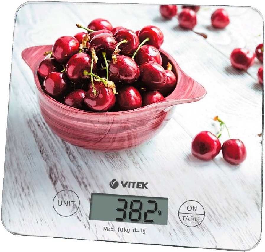 

Кухонные весы Vitek VT-8002 W черешня [6970435715425], Кухонные весы Vitek VT-8002