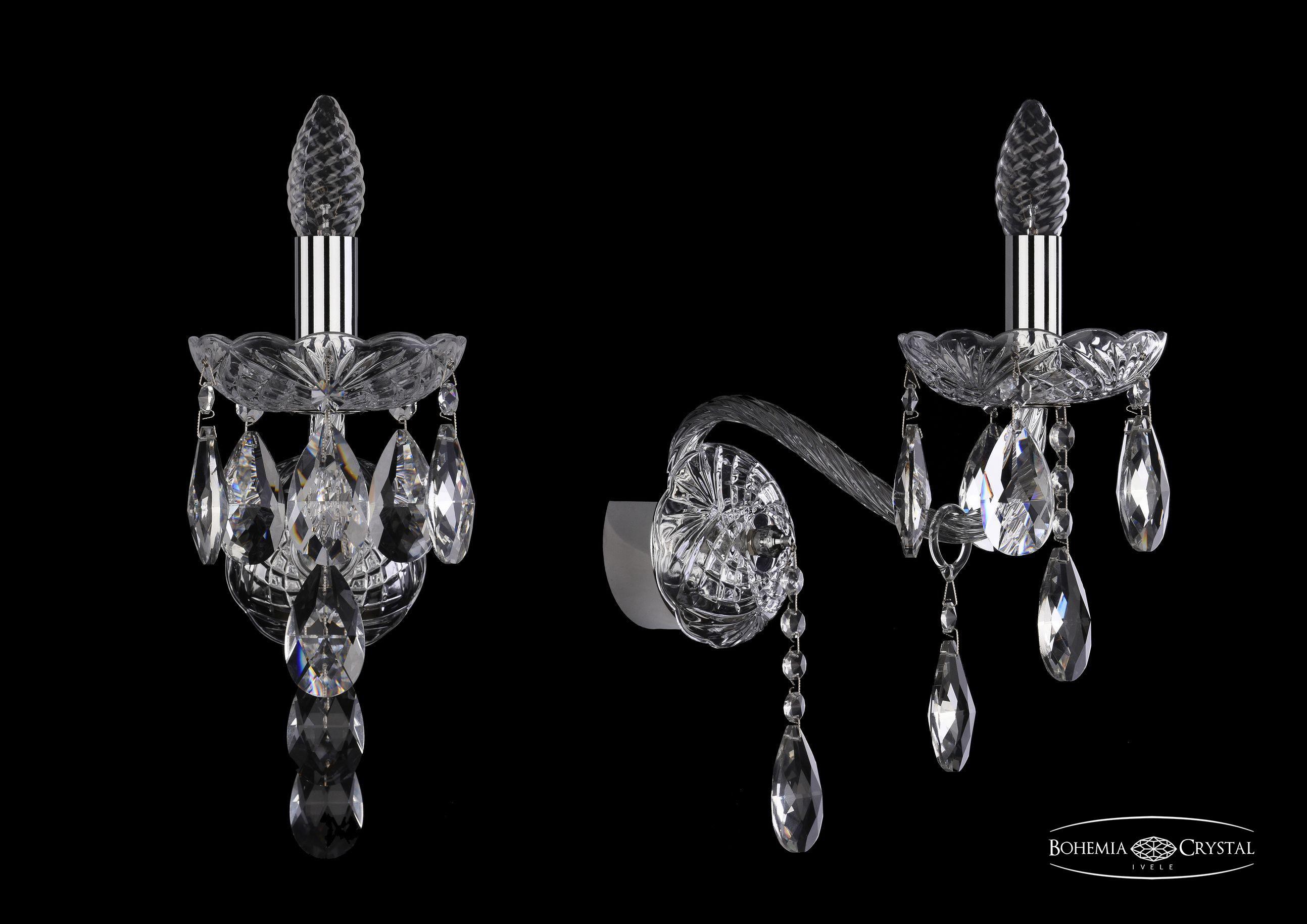 

Бра Bohemia Ivele Crystal 1415B/1/200/XL/Ni