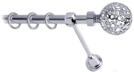 

Карниз Lm Decor Ажур 095 1р гладкий 16мм 3.6м хром, Ажур 095 1р гладкий 16мм 3.6м